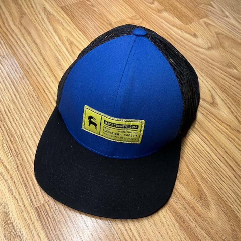 Rare Back Country Trucker Hat Cap Wasatch Range Utah Adjustable